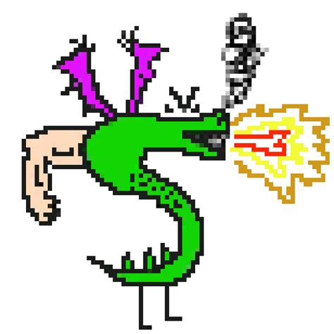 Trogdor 8 Bit Pixel Art Maker