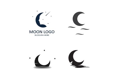 Moon Logo Graphic By Mujiyono · Creative Fabrica