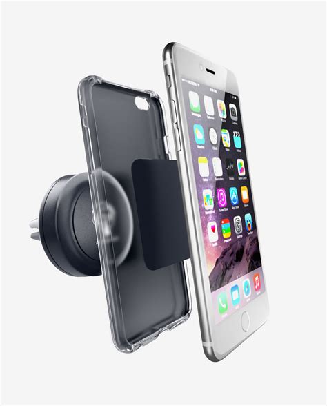 This running phone holder features a perforated band and clear screen cover. Universal magnetic car phone holder | HDTV Entertainment