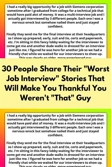 30 People Share Their Worst Job Interview Stories That Will Make You Thankful You Weren T That