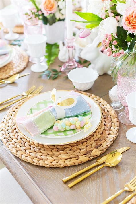 Easter Table Decor Ideas Place Settings To Centerpieces Pizzazzerie
