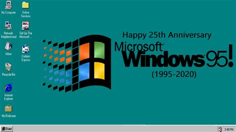 Happy 25th Anniversary Windows 95 By Grantrules On Deviantart