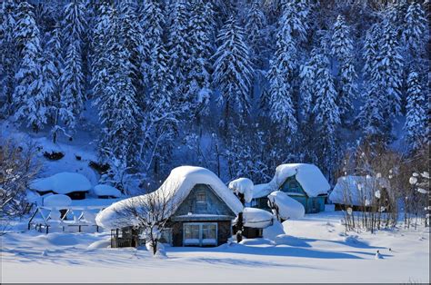 Log Cabin In Snow Wallpaper Wallpapersafari