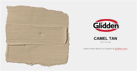 Your favorite colors can be the perfect inspiration once you narrow down your paint color choices, return to the store for paint color samples to try at home. Camel Tan Paint Color - Glidden Paint Colors