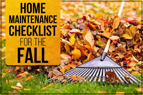 Home Maintenance Checklist For The Fall Straight Edge