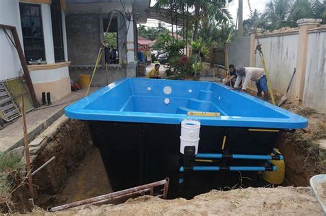 Projek bina rumah tanah sendiri 90. KOLAM RENANG PASANG SIAP FIBERGLASS... - Tips Bina Banglo ...