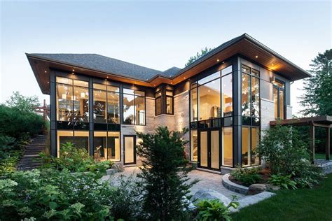 Terrifically Transparent Modern Home With An Abundance Of Windows Is