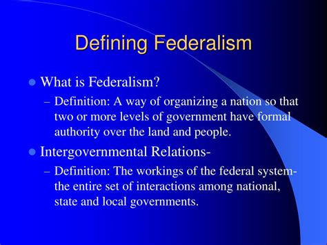 Ppt Federalism Powerpoint Presentation Free Download Id2736761