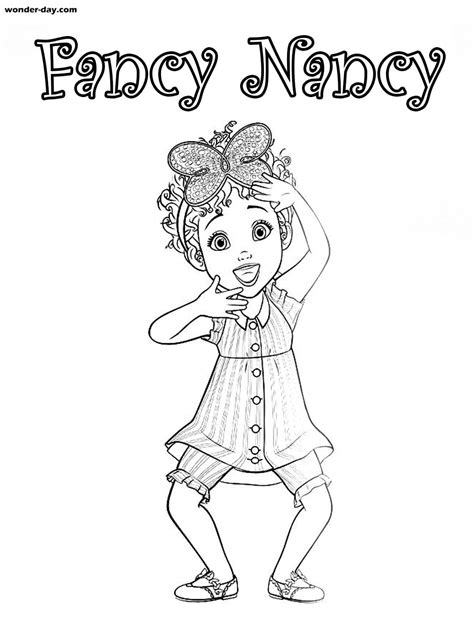 Fancy Nancy Coloring Page Home Design Ideas