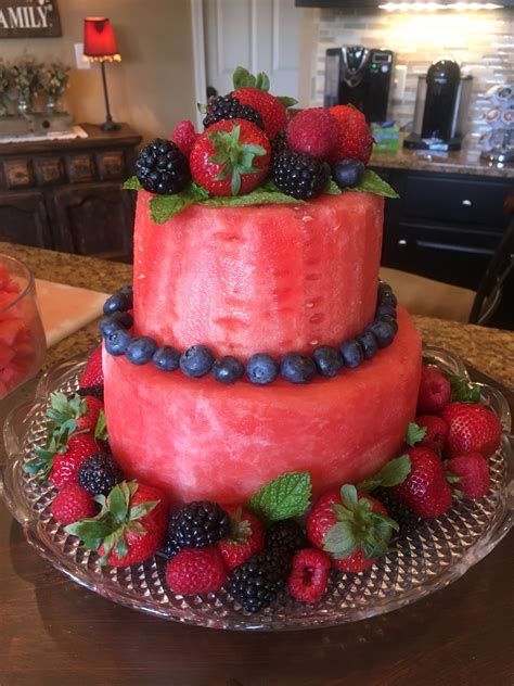 Watermelon Cake With Fruit Fruit Birthday Cake Fresh Fruit Cake