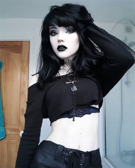 Image May Contain 1 Person Goth Girls Goth Beauty Hot