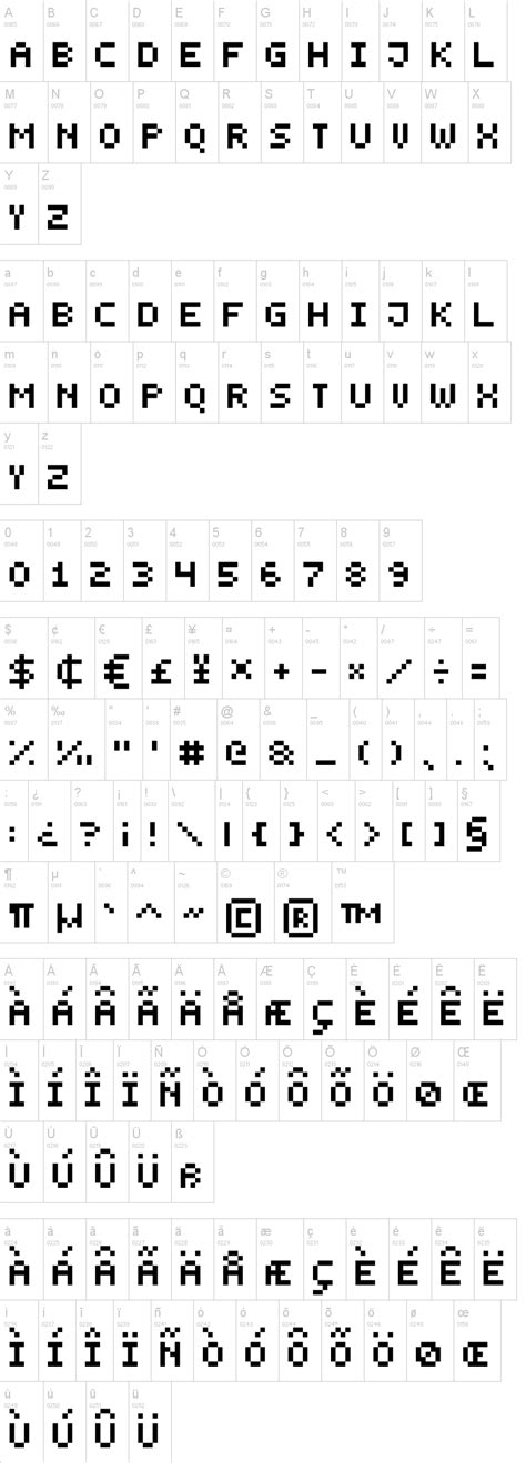 Tiny Pixel Art Font Submitted 6 Years Ago By Davidloqheart