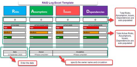 Raid Log Excel Template Excel Templates Raid Templates