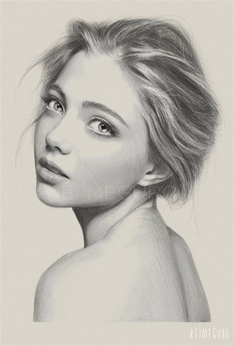 Girl Pencil Drawing Images