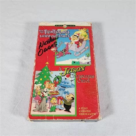 HANNA BARBERA S HOW THE Flintstones Saved Christmas A Jetson Christmas Carol VHS PicClick