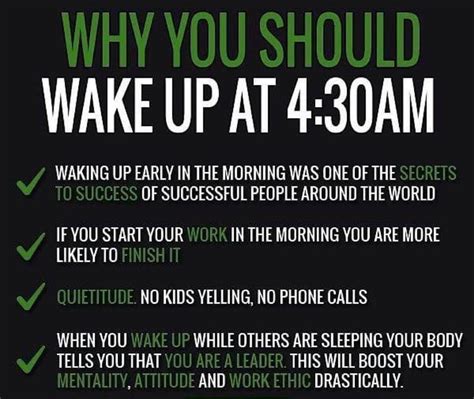 Why You Should Wake Up At 430 Am Wake Up Quotes How To Wake Up