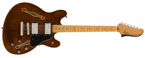 Open Box Fender Starcaster Semi Hollowbody Electric Guitar Level Black