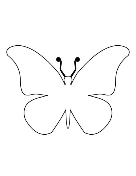 Butterfly Template To Color Free Printable A Crafty Life