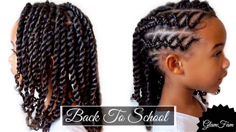 Their natural curls, dark hair, and beautiful smile blow us away, every time we see them. Braided Children's hairstyle | Back to school hairstyles ...