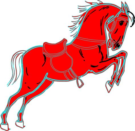 Red Horse White Clip Art At Vector Clip Art