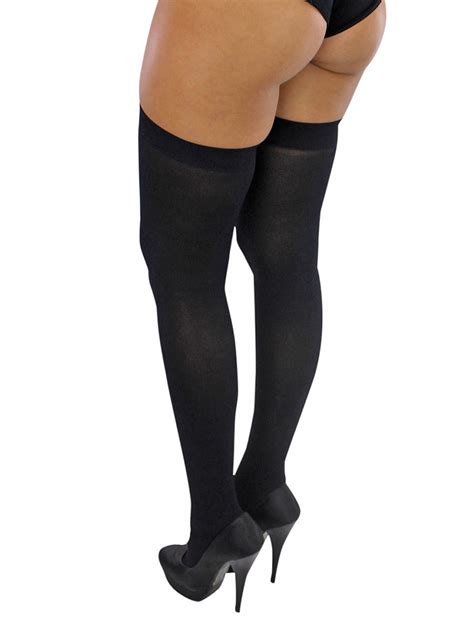 Opaque Thigh High Stockings Ebay