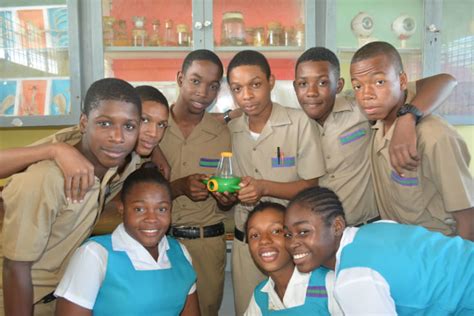 Students From William Knibb High School Take A Break From Learning