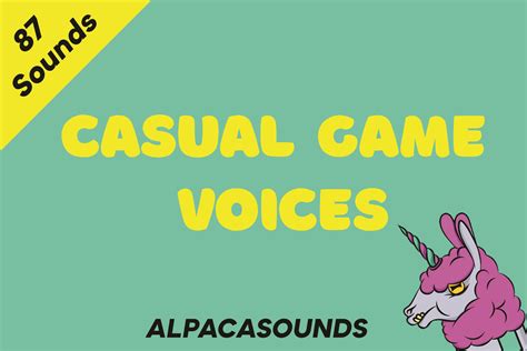 Casual Game Voices Voices Sound Fx Unity Asset Store