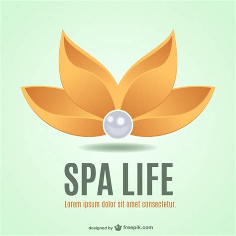 Spa Flower Logo Free Vector