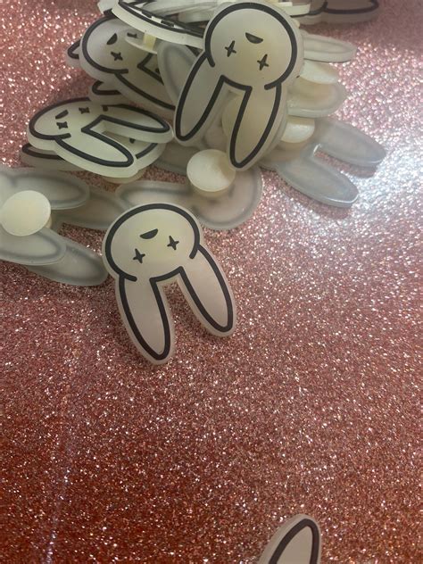 Bad Bunny Shoe Charm Glow In The Dark Etsy In 2022 Shoe Charms