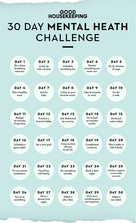 This 30 Day Mental Health Challenge Is Like A Makeover For Your Mood Health Challenge