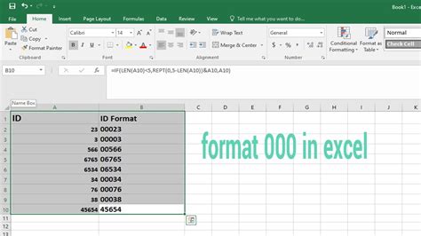 How To Format Numbers In 000 In Excel Youtube