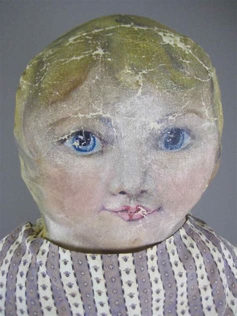 32 Antique Primitive Oil Painted Cloth Doll Oct 23 2010 Mcmasters Harris Auction Co In Oh