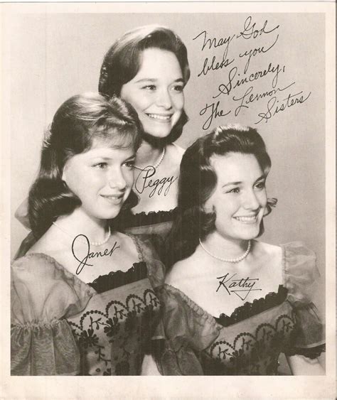 Promotional Photograph Of The Lennon Sisters Vintage Photograph Black