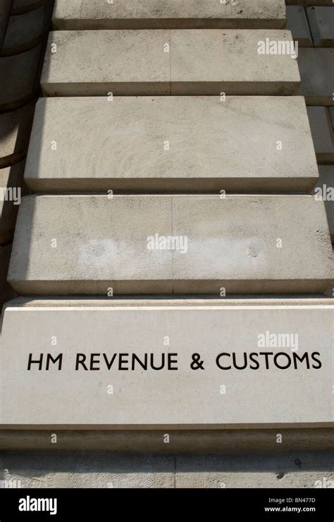 Hm Revenue And Customs Building Sign Exterior Whitehall London Uk 2010