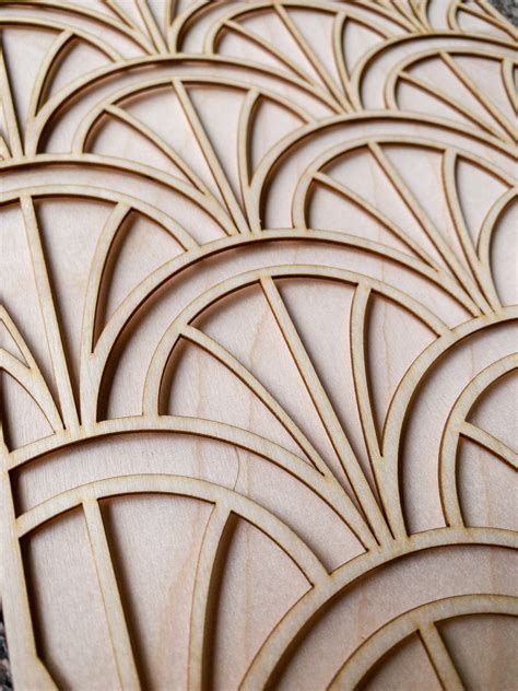 Art Deco Panel Wooden Inlay Panel In Art Deco Design