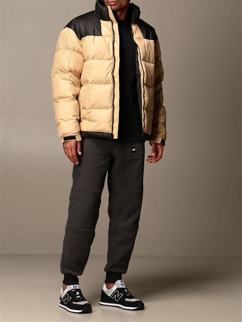 The North Face Bicolor Down Jacket With Logo Kaki The North Face