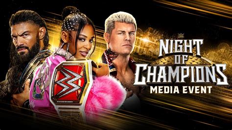 WWE Night Of Champions Media Event May 26 2023 YouTube
