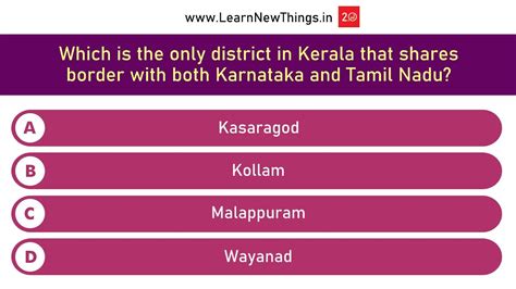 Kerala Quiz 50 Questions Kerala General Knowledge Quiz Indian