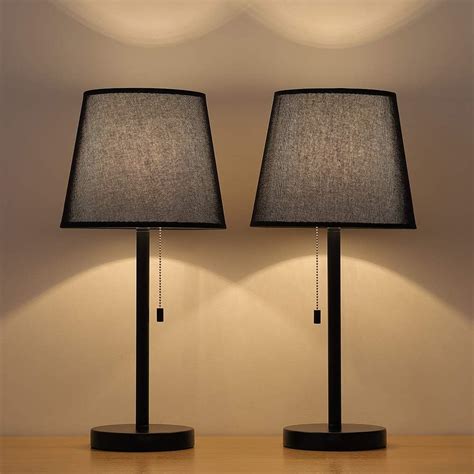 Haitral Bedside Table Lamps Modern Nightstand Lamps Set Of 2 For