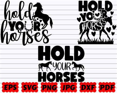 Svg Cut File Country Girl Svg Horse Lover Svg Cricut File Hold Your