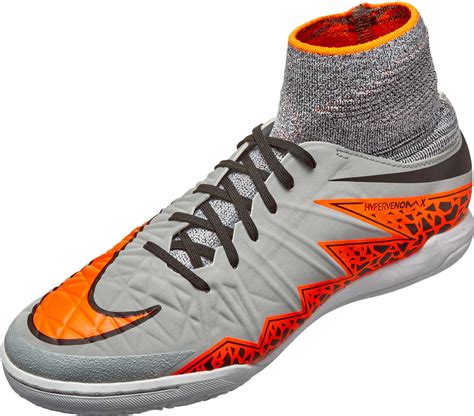 Nike hypervenom phelon ii black volt indoor court soccer shoes us 8.5m. Nike Kids HypervenomX Proximo Indoor Shoes - Grey and ...