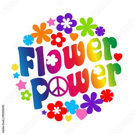 Flower Power Stock Vector Adobe Stock