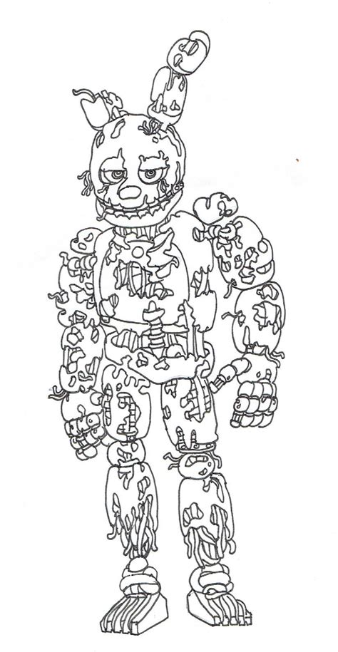 Top Springtrap Coloring Pages