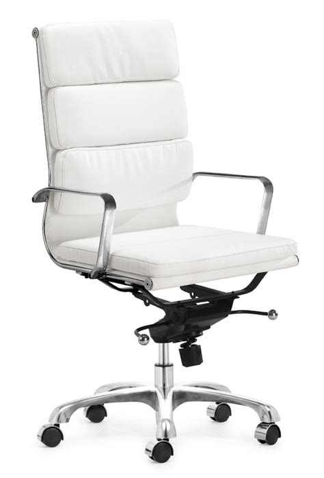 Sleek, linear design and faux leather maximize a minimalist look. Director Soft Pad Management Office Chair High Back ...