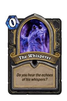 A friend of chronormu, toki is a time traveler who tinkers with bending time and alternate timelines and is able to create time portals to call for help from legends of the past. The Whisperer Monster Hunt Guide - Hearthstone - Icy Veins