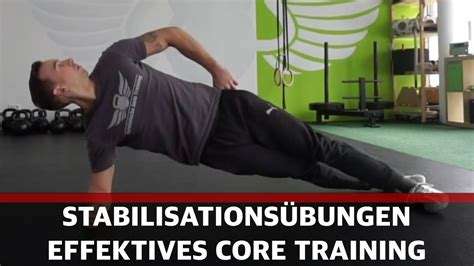Core Training Stabilisationsübungen um rumpfstabilisierende Muskulatur zu stärken Teil