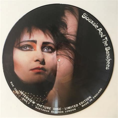 Siouxsie And The Banshees Limited Edition Interview Picture Disc Lp