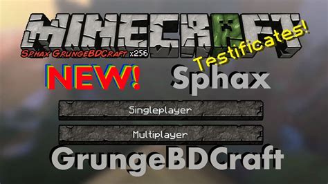 New Sphax Grungebdcraft Texturepack Review For Minecraft 152 Youtube