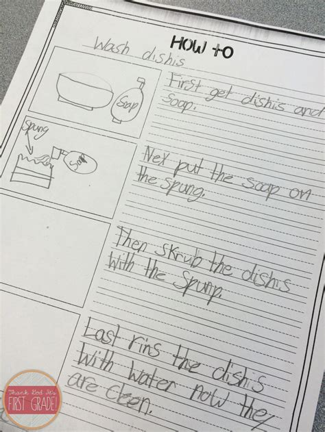 How To Writing In First Grade Susan Jones
