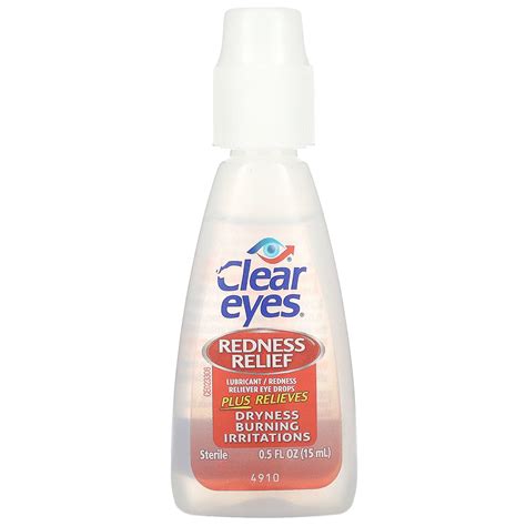 Clear Eyes Redness Relief Lubricant Redness Reliever Eye Drops